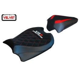 Seat cover TappezzeriaItalia Osaka velvet model for Ducati Streetfighter V4 20-23