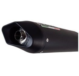 GPR furore nero exhausts high up street legal with catalyst for Ducati Monster 695 06-08 (couple)