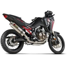 Akrapovic Racing complete exhaust system no street legal with stainless steel pipes and titanium silencer for Honda Africa Twin CRF 1100 L 20-25
