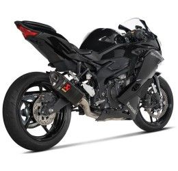 Akrapovic Racing complete exhaust system no street legal with stainless steel pipes and carbon silencer Kawasaki Ninja ZX-25R 20-23