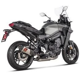 Akrapovic Racing complete exhaust system street legal with stainless steel pipes and titanium silencer with carbon end cap for Yamaha MT-09 Tracer 900 21-23