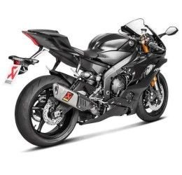 Akrapovic Evolution complete exhaust system no street legal with titanium pipes and titanium silencer for Yamaha R6 17-23