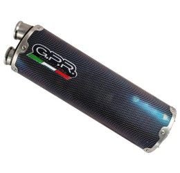 GPR dual poppy exhaust high up street legal with catalyst for Yamaha MT-09 Tracer 900 21-22