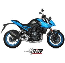 Mivv SR-1 exhaust High street legal black stainless steel for Suzuki GSX-8R 2024