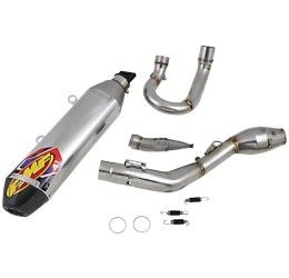 FMF Factory 4.1 RCT complete exhaust system with MegaBomb Stainless Steel pipe and Aluminum silencer with end cap Carbon GasGas EC 350 F 2021