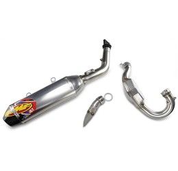 FMF Factory 4.1 RCT complete exhaust system with MegaBomb Stainless Steel pipe and Aluminum silencer with end cap Carbon GasGas MCF 250 21-23
