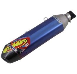FMF Factory 4.1 RCT complete exhaust system with Megabomb Stainless Steel / Titanium pipe and blue anodized Titanium silencer with end cap Carbon Husqvarna FE 450 20-23