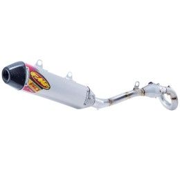 FMF Factory 4.1 RCT complete exhaust system with MegaBomb Stainless Steel pipe and Aluminum silencer with carbon end cap Kawasaki KX 250 4T 21-24