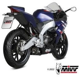 Mivv DELTA RACE exhaust street legal black stainless steel for Aprilia RS 125 4T ABS 21-24