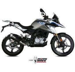 Mivv DELTA RACE exhaust street legal black stainless steel for BMW G 310 GS 17-24