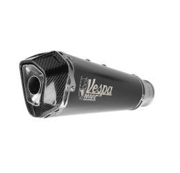 Mivv DELTA RACE exhaust street legal black stainless steel for Piaggio Vespa GTS 300 08-20