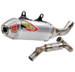 Pro Circuit T-6 complete exhaust system with Stainless Steel pipe and Aluminum silencer with end cap Stainless Steel GasGas MCF 450 2021