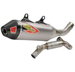 Pro Circuit Ti-6 complete exhaust system with Titanium pipe and Titanium silencer with end cap Carbon GasGas MCF 450 2021