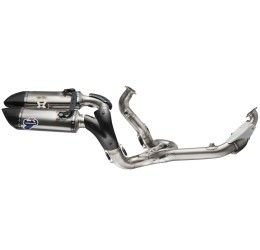 Termignoni complete exhaust no street legal with titanium CuNb pipes and silencers with carbon end cap for Ducati 1299 Panigale 15-18 (2 silencers)