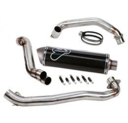 Termignoni complete exhaust system no street legal high version single carbon silencer for Ducati Hypermotard 1100 07-09