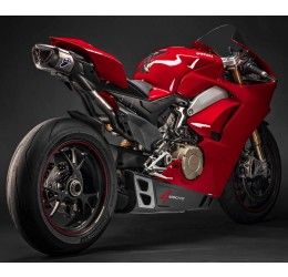 Termignoni 4 USCITE complete exhaust system no street legal with titanium pipes and titanium silencer with carbon end cap for Ducati Panigale V4 18-24