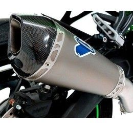 Termignoni complete exhaust system no street legal with stainless steel pipes and stainless steel silencer with carbon end cap for Honda CB 650 R Eclutch 24-25