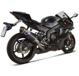 Termignoni complete exhaust system no street legal with titanium pipes and carbon silencer for Yamaha R6 17-19