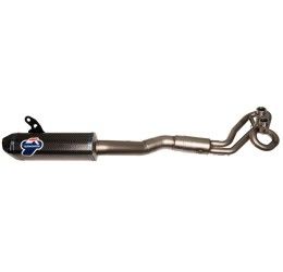 Termignoni complete exhaust system street legal with stainless steel pipes and carbon silencer for Yamaha T-Max 530 17-19