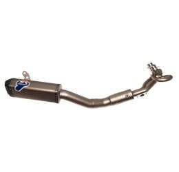 Termignoni complete exhaust system street legal with stainless steel pipes and titanium silencer with carbon end cap for Yamaha T-Max 530 17-19