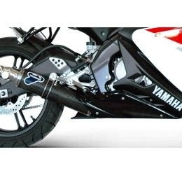 Termignoni complete exhaust system no street legal with stainless steel pipes and carbon silencer Yamaha YZF 125 R 08-13