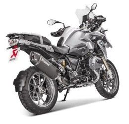 Akrapovic exhaust street legal black lined titanium with carbon end cap for BMW R 1200 GS Adventure 17-18