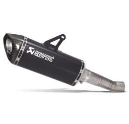 Akrapovic exhaust no street legal black lined titanium with carbon end cap for Ducati Monster 1200 17-20
