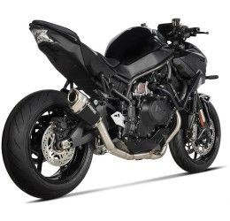 Akrapovic exhaust no street legal black lined titanium for Kawasaki Z H2 20-25