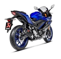 Akrapovic exhaust street legal carbon for Yamaha R25 14-20