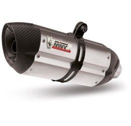 Mivv SUONO exhaust high up street legal stainless steel with carbon cap for BMW R nine T 14-20