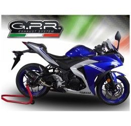 GPR furore evo4 nero exhaust street legal for Yamaha MT-03 18-20