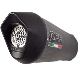 GPR furore evo4 poppy exhaust street legal with catalyst for Ducati Monster 797 17-20