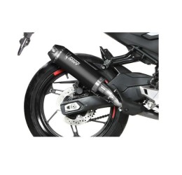 Mivv AK-1 exhaust street legal black stainless steel with carbon cap for Kawasaki Z 500 24-25