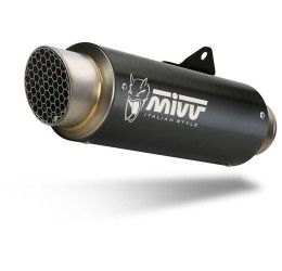 Mivv GPpro exhaust street legal black stainless steel for Ducati Monster 1200 17-21