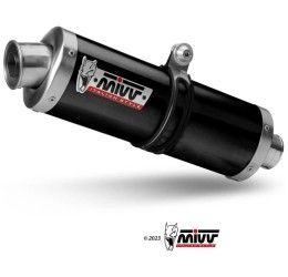 Mivv OVAL exhaust street legal Black titanium for Yamaha Ténéré 700 19-25