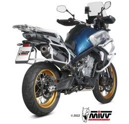 Mivv SPEED EDGE exhaust street legal black stainless steel for CFMoto 800 MT Explore 22-25