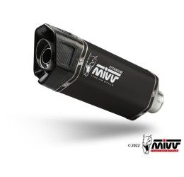 Mivv SR-1 exhaust no street legal Black titanium for Aprilia Tuono V4 1100 21-24