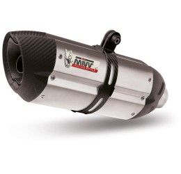 Mivv SUONO exhaust street legal stainless steel with carbon cap for Ducati Multistrada 1200 15-17