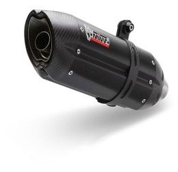 Mivv SUONO exhaust street legal black stainless steel with carbon cap for Honda X-ADV 750 17-24
