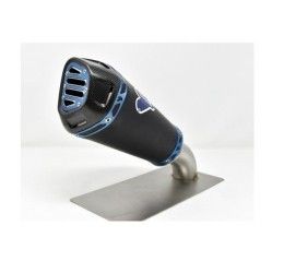 Termignoni exhaust no street legal black titanium with carbon end cap andr grill for Kawasaki ZX-10R 20-24