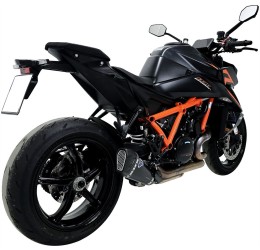 Termignoni exhaust street legal Euro 5+ black titanium with carbon end cap for KTM 1390 Super Duke R 24-25