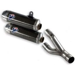 Termignoni exhausts no street legal carbon for Ducati Monster 1100 EVO 11-13 (2 silencers)