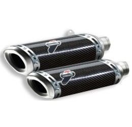 Termignoni exhausts no street legal carbon for Ducati Streetfighter 1098 09-13 (2 silencers)