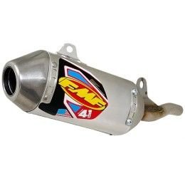 FMF Factory 4.1 Aluminum silencer with end cap Stainless Steel for Honda CRF 110 F 19-24