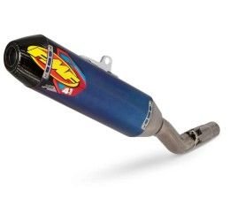 FMF Factory 4.1 RCT blue anodized Titanium silencer with end cap Carbon for Honda CRF 250 R 22-24