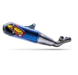 FMF Factory 4.1 RCT blue anodized Titanium silencer with end cap Carbon for Honda CRF 250 R 22-25