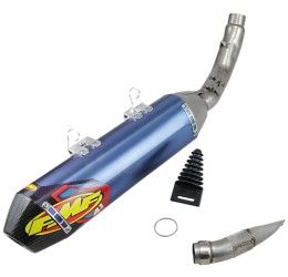 FMF Factory 4.1 RCT blue anodized Titanium silencer with end cap Carbon for KTM 350 SX-F 19-22