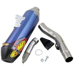 FMF Factory 4.1 RCT blue anodized Titanium silencer with end cap Carbon for Suzuki RMZ 250 19-24