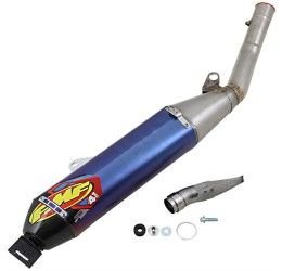FMF Factory 4.1 RCT blue anodized Titanium silencer with end cap Carbon for Yamaha WRF 450 2020