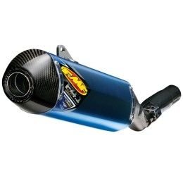 FMF Factory 4.1 Rct blue anodized titanium with carbon end cap silencer Husaberg FE 250 13-14
